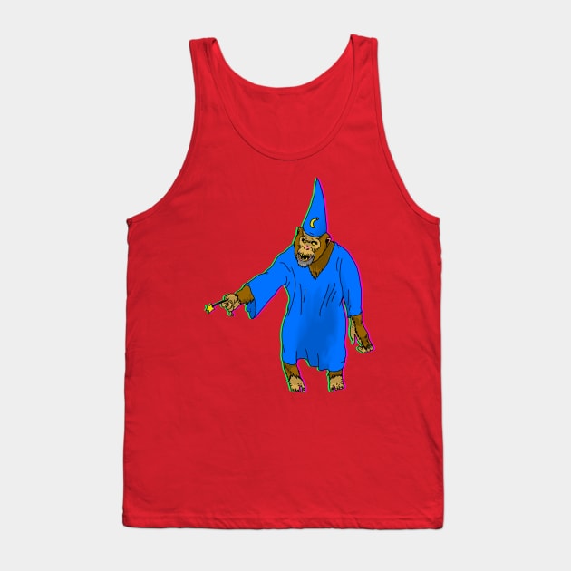 Chimp Wizard Tank Top by ActualLiam